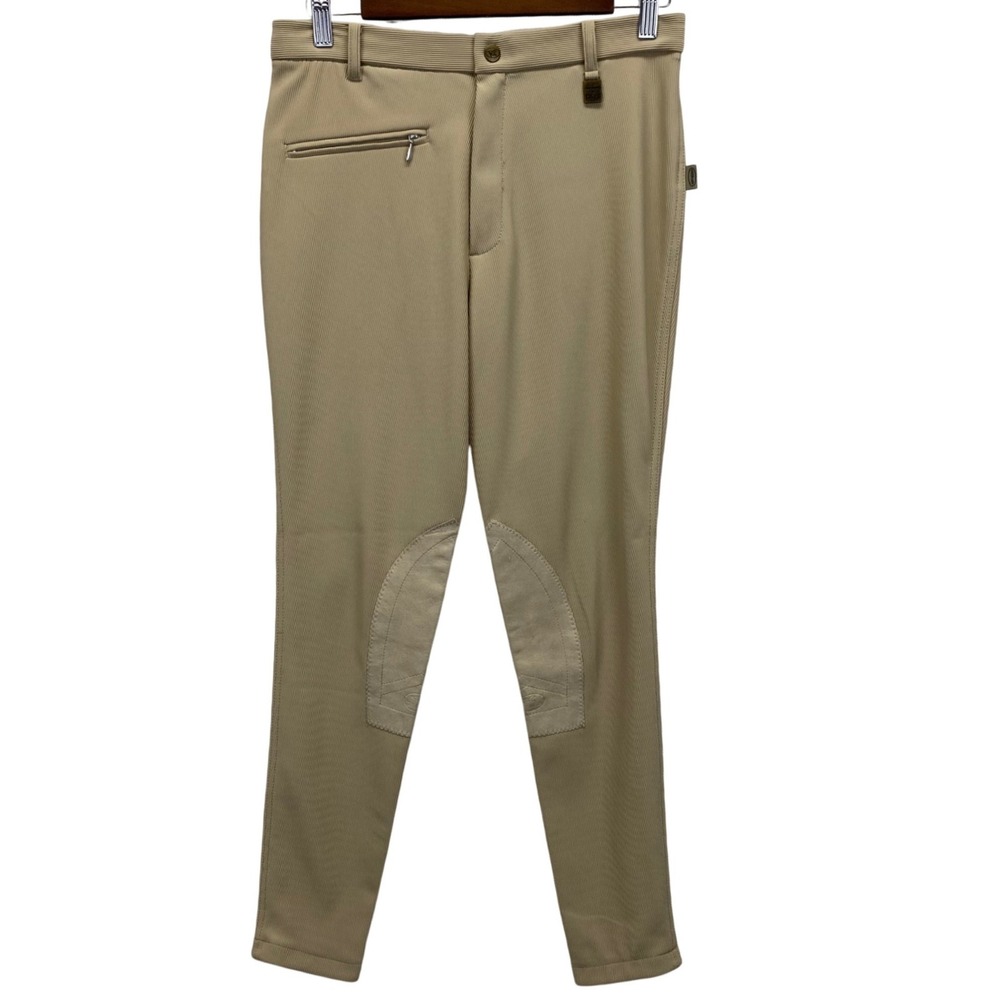 Devon Aire Women's Beige Riding Breeches Pants Style 500R Size 28R Stretch Wick